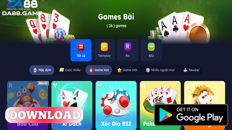 Tải App DA88 - Siêu Ứng Dụng Giúp Nâng Cấp Trải Nghiệm 2 Ưu điểm mà app da88.win đem lại