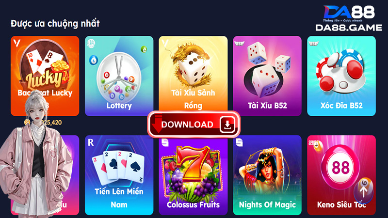 Tải App DA88 - Siêu Ứng Dụng Giúp Nâng Cấp Trải Nghiệm 3 Cài đặt ứng dụng trên các máy chạy hệ điều hành Android