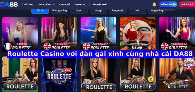 Nhà cái DA88 cung cấp game Roulette Casino uy tín Nhà cái DA88 cung cấp game Roulette Casino uy tín