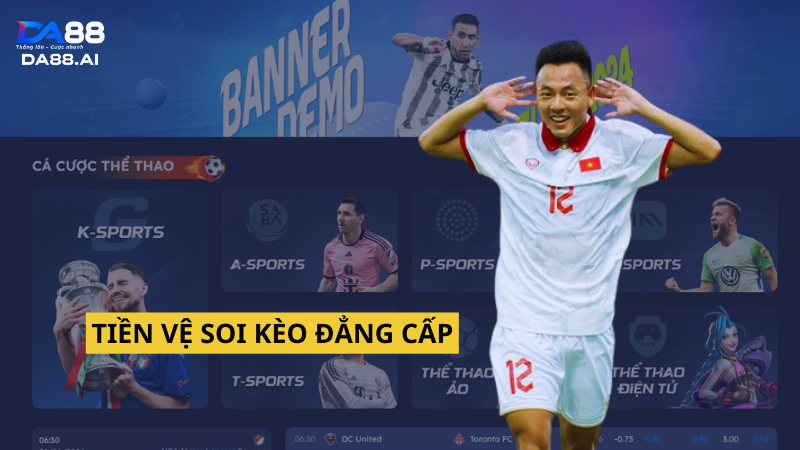 Chuyên gia Thái Sơn DA88 giúp Lê Bảo về bờ 400 triệu sảnh thể thao 3 Tiền vệ sân cỏ đẳng cấp kiêm chuyên gia soi kèo